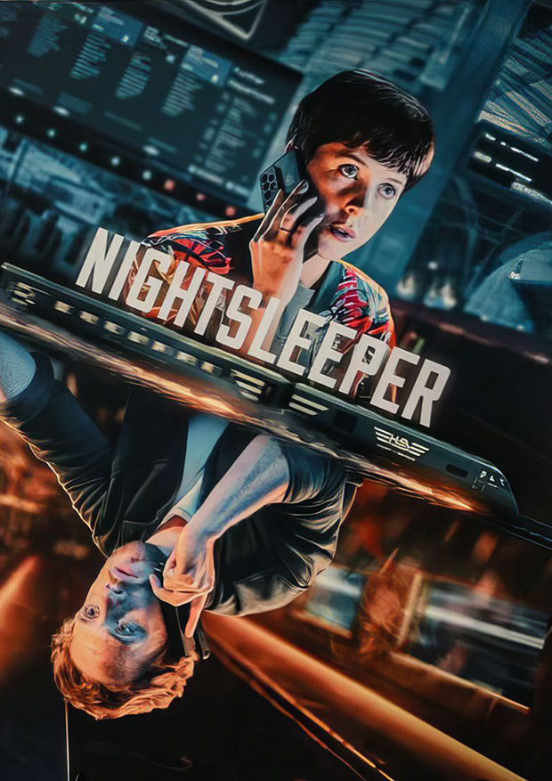 Affiche de la serie nightsleeper diffusé sur TF1 et produite par la BBC Enregistrement, mixage des voix VF, sous-titrages VOST et accessibilité par Digital Factory